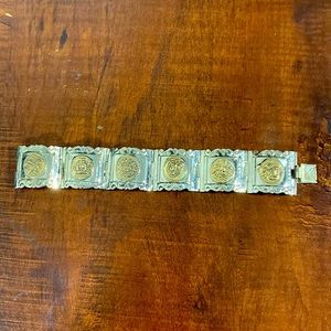 Mayan silver bracelet